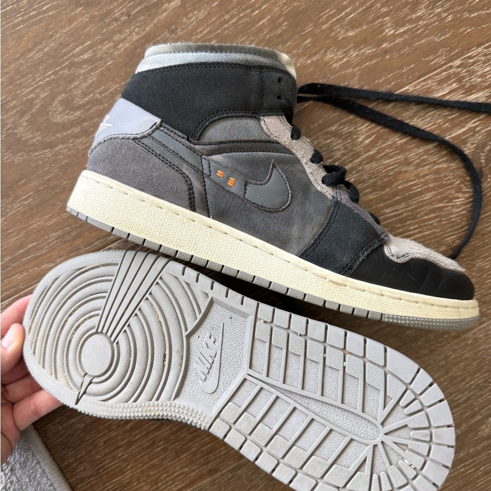 Nike High-Top Sneakers in Black and Gray Tones